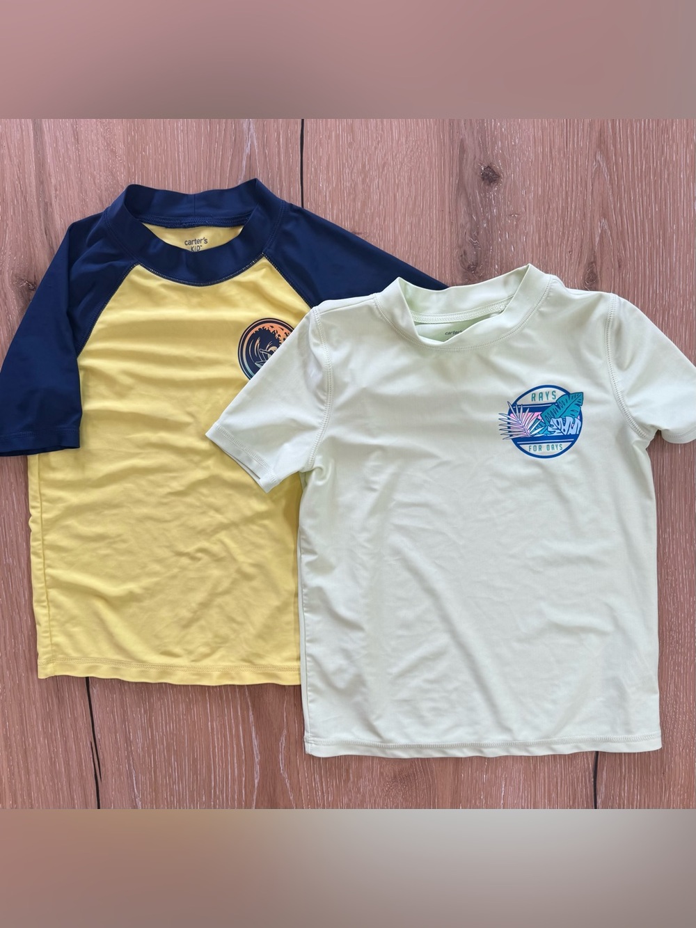 Carter's Navy and Yellow Kids' Swim Top Set